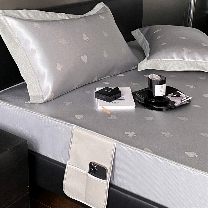 91家纺网 家纺一手货源 找家纺 三味舒屋 2025新款提花冰丝席 克卜