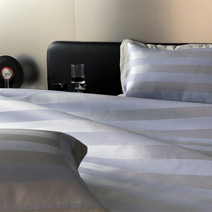 91家纺网 家纺一手货源 找家纺 三味舒屋 2025新款提花冰丝席 蓝调