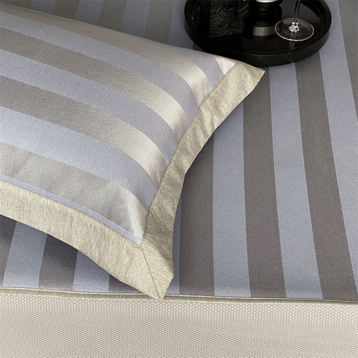 91家纺网 家纺一手货源 找家纺 三味舒屋 2025新款提花冰丝席 蓝调