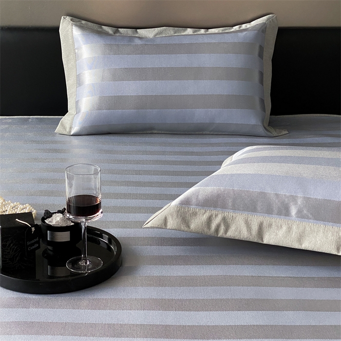 91家纺网 家纺一手货源 找家纺 三味舒屋 2025新款提花冰丝席 蓝调