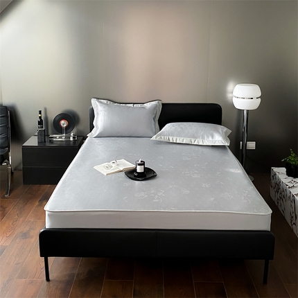 三味舒屋 2025新款提花冰丝席 罗拉灰