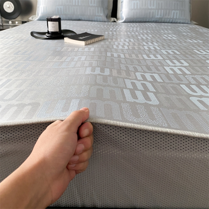 91家纺网 家纺一手货源 找家纺 三味舒屋 2025新款提花冰丝席 迈巴