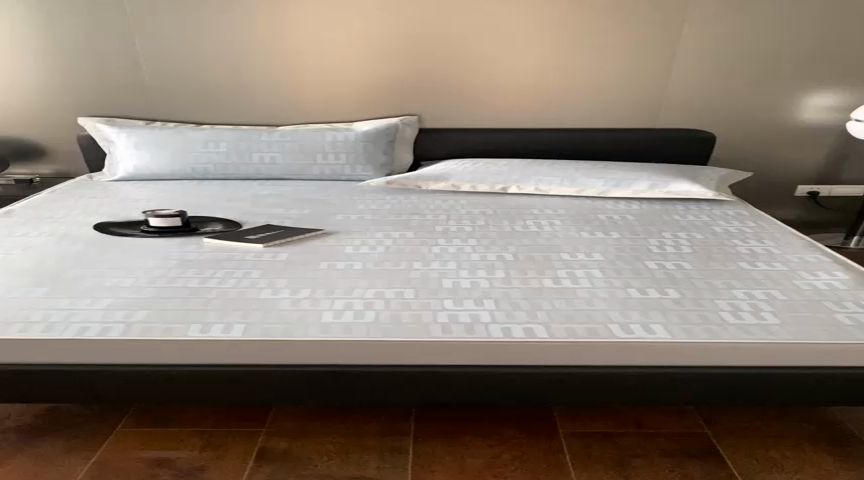 91家纺网 家纺一手货源 找家纺 三味舒屋 2025新款提花冰丝席 迈巴