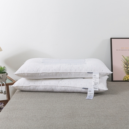 91家纺网 家纺一手货源 找家纺 （总）境月枕芯坊 2023新款点点真情荞麦护颈枕-花边款