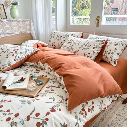 （总）畅畅家纺2023新款a类双层纱水洗棉麻四件套（可卖单品）