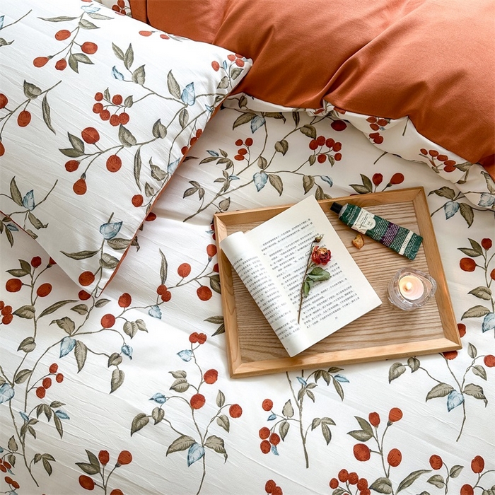 91家纺网 家纺一手货源 找家纺 （总）畅畅家纺2023新款a类双层纱水洗棉麻四件套（可卖单品）