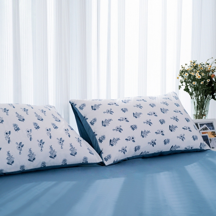 91家纺网 家纺一手货源 找家纺 畅畅家纺2023新款a类双层纱水洗棉麻四件套（可卖单品） 花开半夏