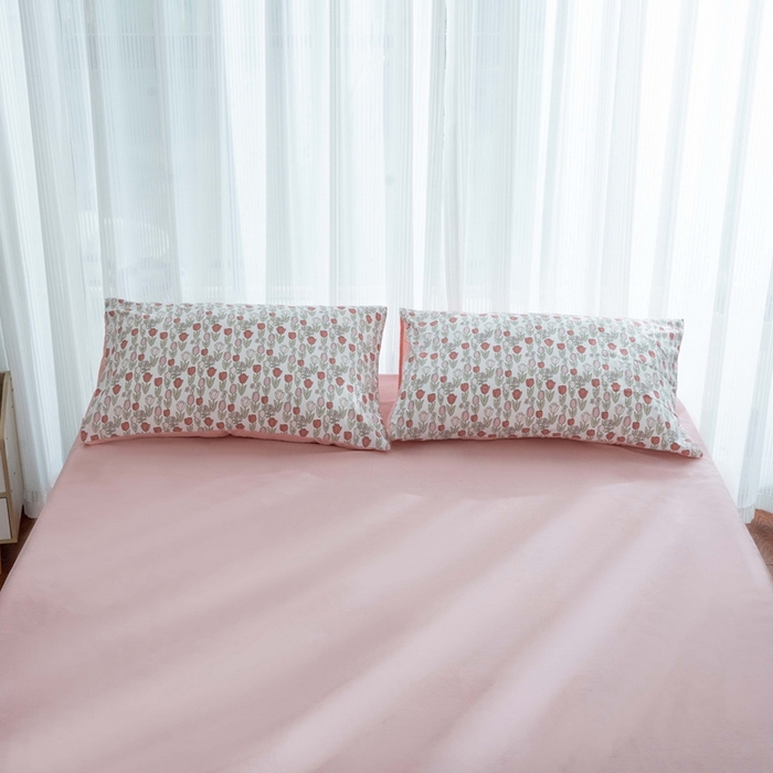 91家纺网 家纺一手货源 找家纺 畅畅家纺2023新款a类双层纱水洗棉麻四件套（可卖单品） 郁金香