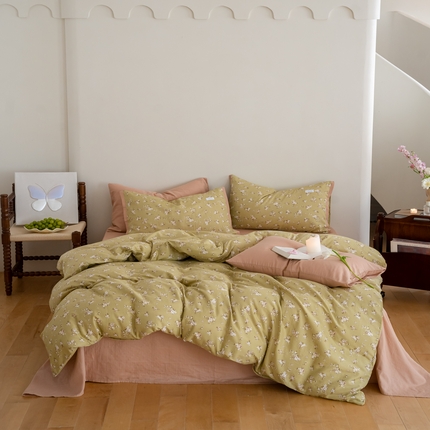 2023时光里 春夏A类双层纱 四件套 白叠子