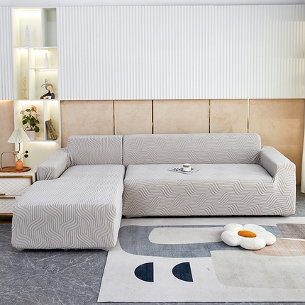 91家纺网 家纺一手货源 找家纺 （总）逐日 2023新款提花沙发套 波浪系列