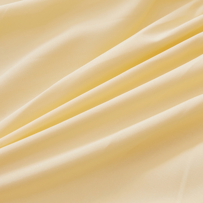 91家纺网 家纺一手货源 找家纺 新款水洗棉麻防尘抗菌单层床笠全包床罩 鹅黄色