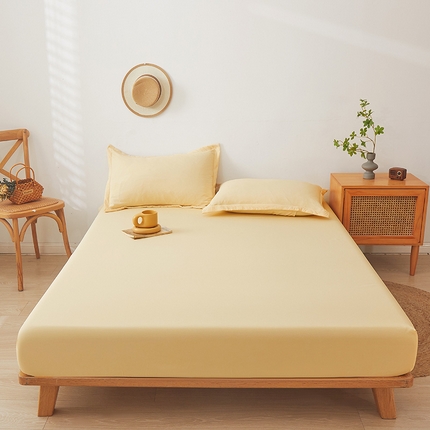 91家纺网 家纺一手货源 找家纺 （总）新款水洗棉麻防尘抗菌单层床笠全包床罩