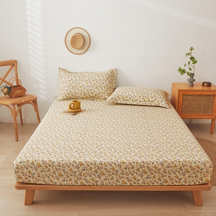 91家纺网 家纺一手货源 找家纺 （总）新款水洗棉麻防尘抗菌单层床笠全包床罩