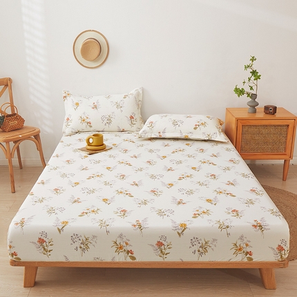 91家纺网 家纺一手货源 找家纺 （总）新款水洗棉麻防尘抗菌单层床笠全包床罩