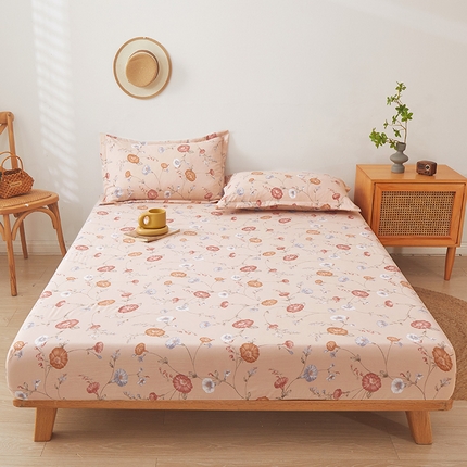 91家纺网 家纺一手货源 找家纺 （总）新款水洗棉麻防尘抗菌单层床笠全包床罩