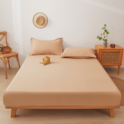 91家纺网 家纺一手货源 找家纺 （总）新款水洗棉麻防尘抗菌单层床笠全包床罩