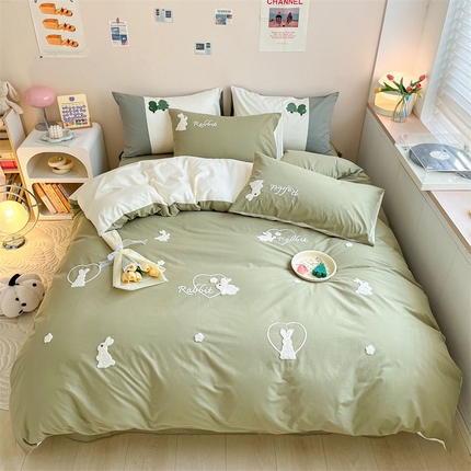 91家纺网 家纺一手货源 找家纺 （总）798 2023新款全棉毛巾绣四件套