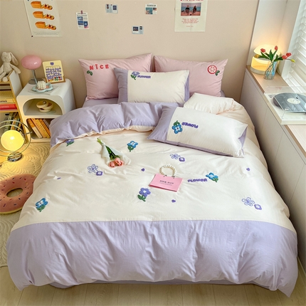 91家纺网 家纺一手货源 找家纺 （总）798 2023新款全棉毛巾绣四件套