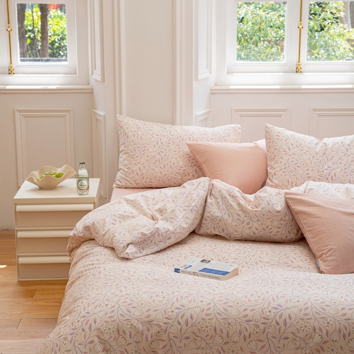 91家纺网 家纺一手货源 找家纺 （总）2023时光里 春夏全棉印花系列 被套