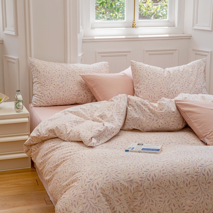 91家纺网 家纺一手货源 找家纺 （总）2023时光里 春夏全棉印花系列 被套