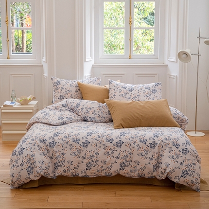 91家纺网 家纺一手货源 找家纺 2023时光里 春夏全棉印花系列 被套 洛妍