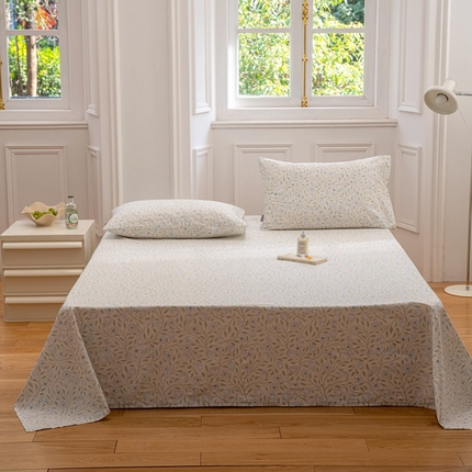 2023时光里 春夏全棉印花系列 床单 夏语-绿