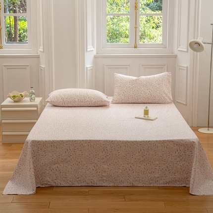 2023时光里 春夏全棉印花系列 床单 夏语-粉