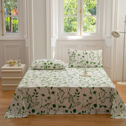 2023时光里 春夏全棉印花系列 床单 绿意