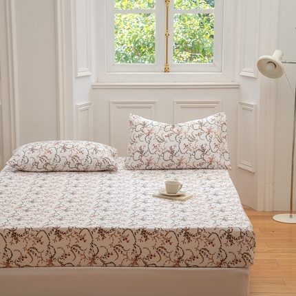 2023时光里 春夏全棉印花系列 床笠 安娜