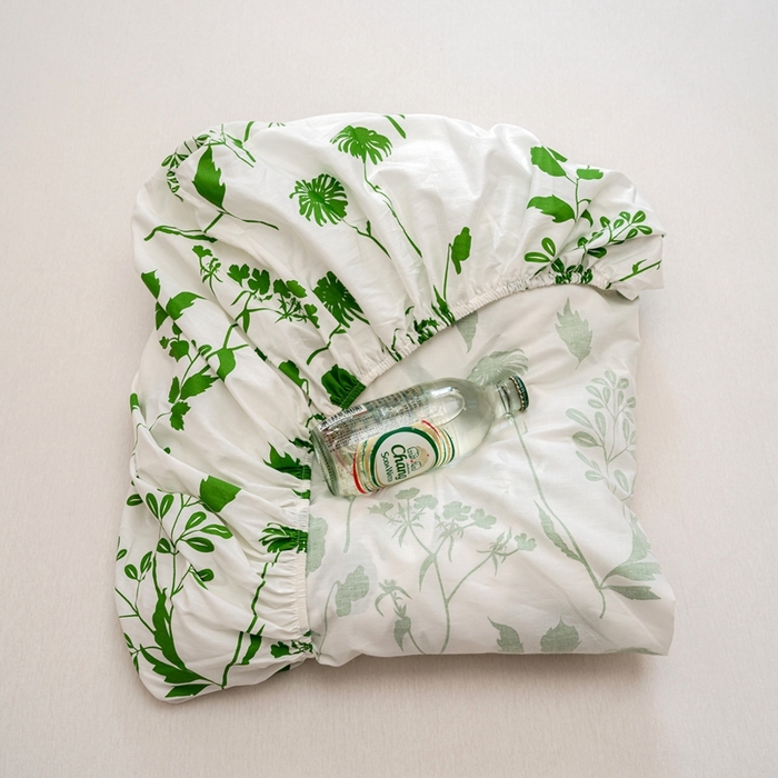 91家纺网 家纺一手货源 找家纺 2023时光里 春夏全棉印花系列 床笠 绿意