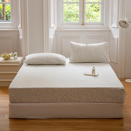 91家纺网 家纺一手货源 找家纺 2023时光里 春夏全棉印花系列 床笠 夏语-绿