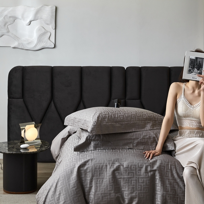 91家纺网 家纺一手货源 找家纺 安莱生活 2023新款100S纯棉提花系列四件套 伯尼-027