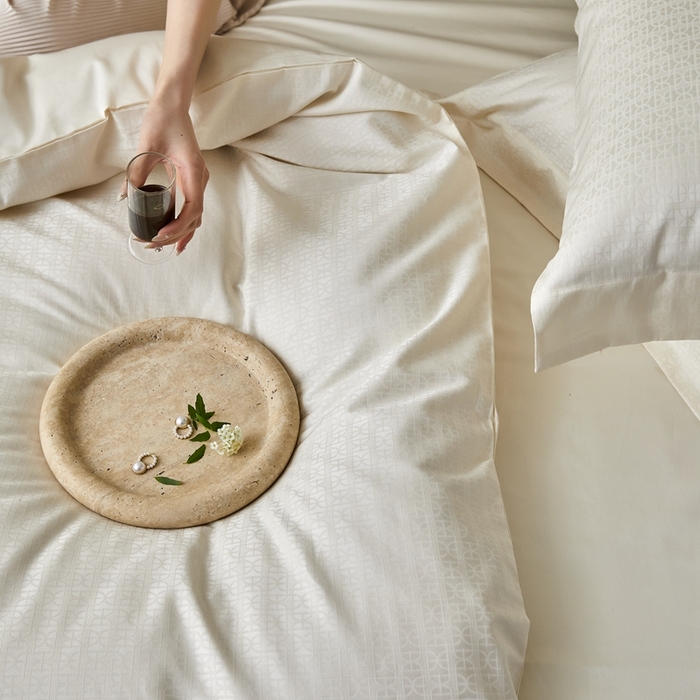 91家纺网 家纺一手货源 找家纺 安莱生活 2023新款100S纯棉提花系列四件套 克洛伊-034