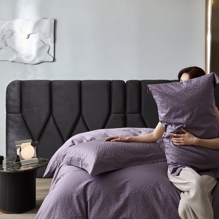 91家纺网 家纺一手货源 找家纺 安莱生活 2023新款100S纯棉提花系列四件套 狂野-025