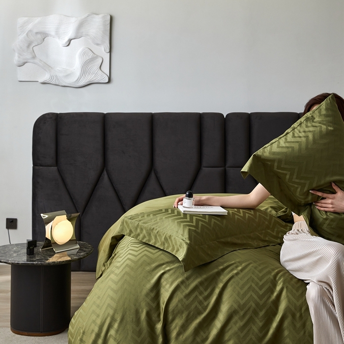 91家纺网 家纺一手货源 找家纺 安莱生活 2023新款100S纯棉提花系列四件套 温妮莎-013