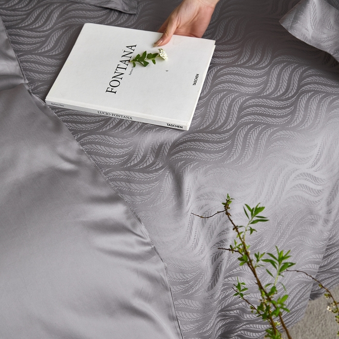 91家纺网 家纺一手货源 找家纺 安莱生活 2023新款100S纯棉提花系列四件套 烟雨星云-028