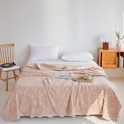 乐家毛巾被 2023新款欧雅老式毛巾被 欧雅驼色