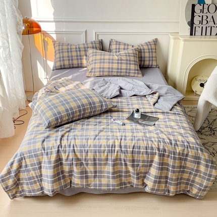 久典 2023新款多功能被套（夏被）四件套 暖阳灰