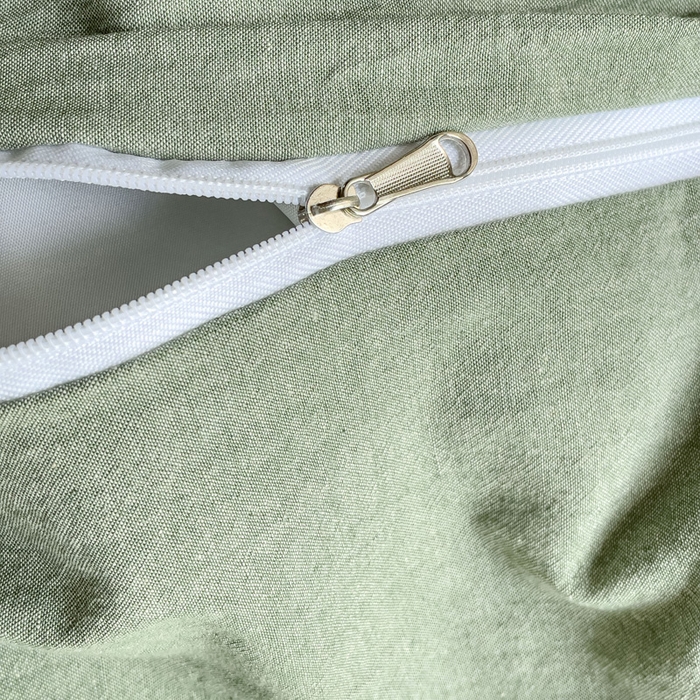 91家纺网 家纺一手货源 找家纺 久典 2023新款多功能被套（夏被）四件套 烟绿大格