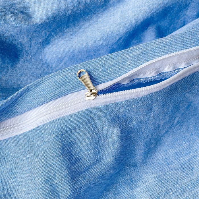 91家纺网 家纺一手货源 找家纺 久典 2023新款多功能被套（夏被）四件套 昭华蓝