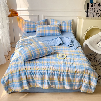 91家纺网 家纺一手货源 找家纺 （总）久典 2023新款多功能被套（夏被）四件套