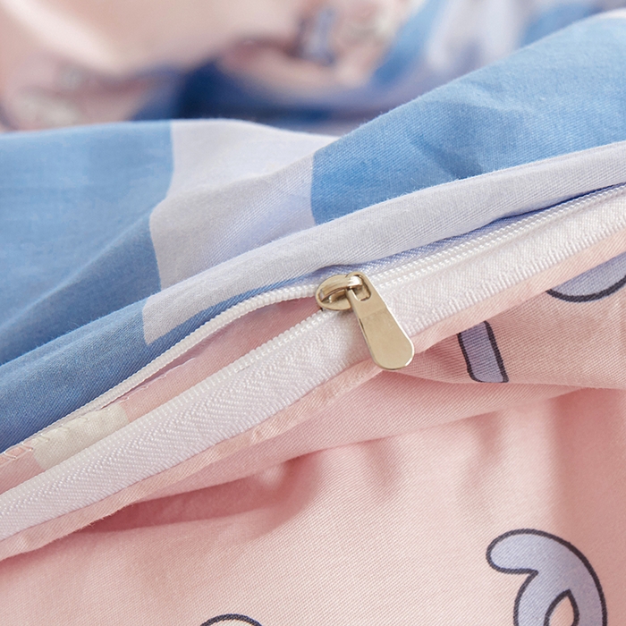 91家纺网 家纺一手货源 找家纺 钰伶 2025新款全棉13372印花纯棉床单床笠款四件套 兔宝宝