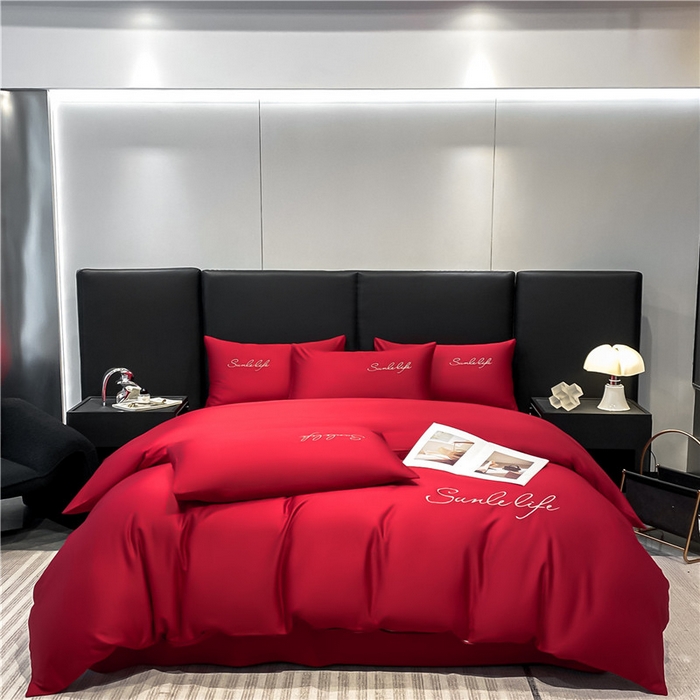 91家纺网 家纺一手货源 找家纺 （总）古吉梦 2023新款S洛卡棉双拼四件套