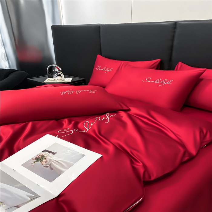 91家纺网 家纺一手货源 找家纺 （总）古吉梦 2023新款S洛卡棉双拼四件套