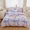 91家纺网 家纺一手货源 找家纺 钰伶 2025新款全棉13372印花纯棉床单床笠款四件套 恋心-紫