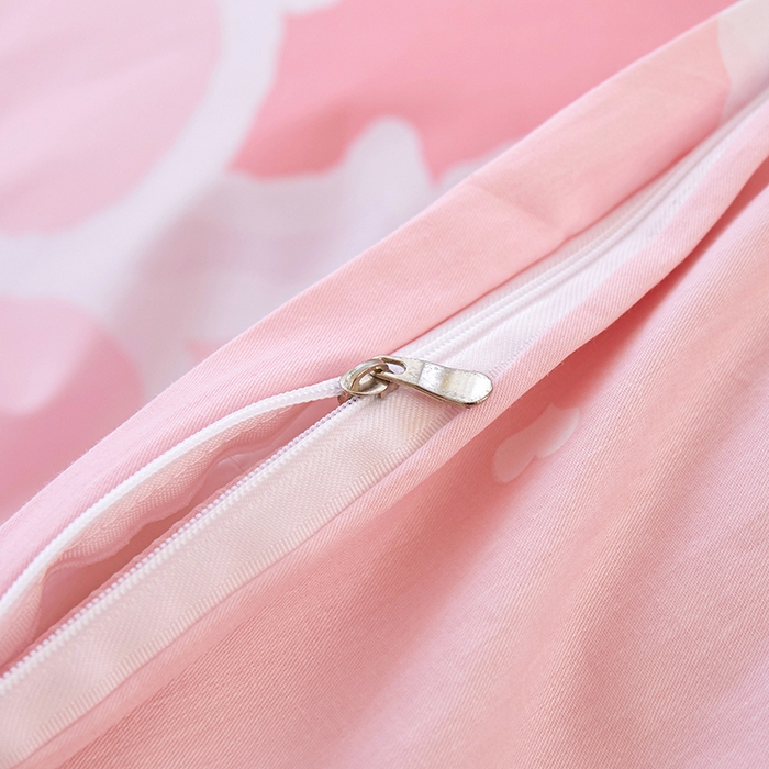 91家纺网 家纺一手货源 找家纺 钰伶 2025新款全棉13372印花纯棉床单床笠款四件套 萌小熊