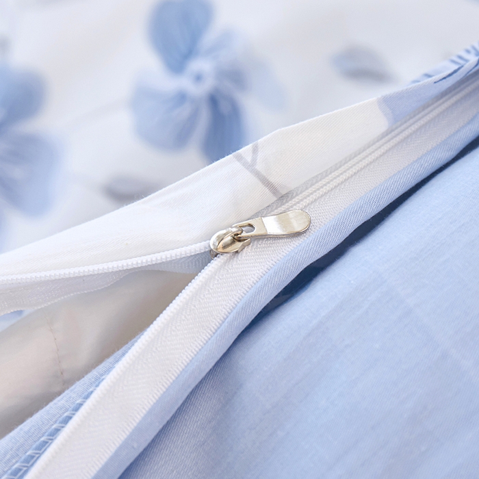 91家纺网 家纺一手货源 找家纺 钰伶 2025新款全棉13372印花纯棉床单床笠款四件套 罗兰花韵