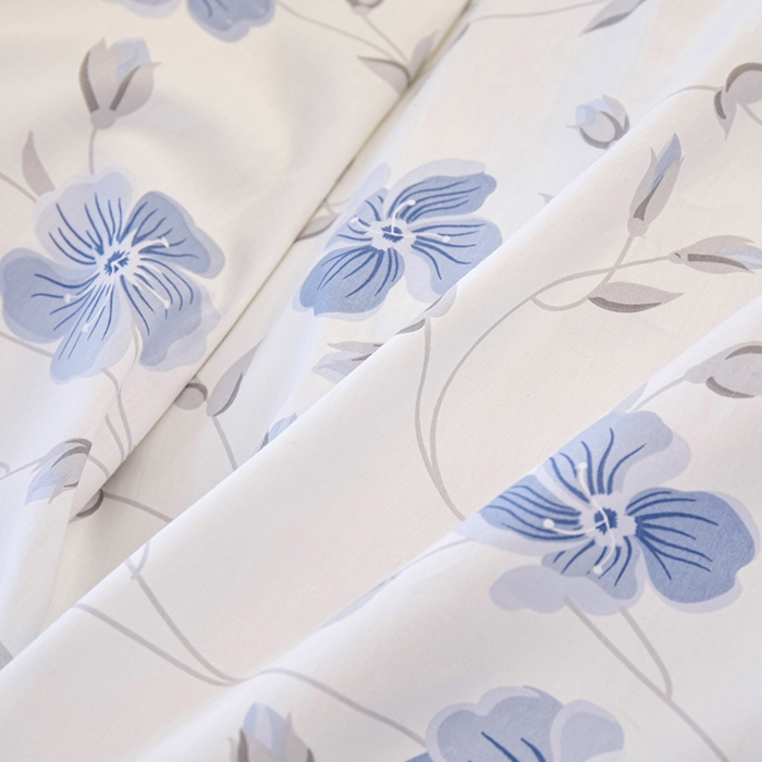 91家纺网 家纺一手货源 找家纺 钰伶 2025新款全棉13372印花纯棉床单床笠款四件套 罗兰花韵