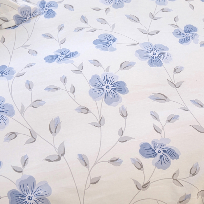 91家纺网 家纺一手货源 找家纺 钰伶 2025新款全棉13372印花纯棉床单床笠款四件套 罗兰花韵