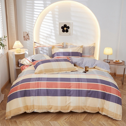 钰伶 2025新款全棉13372印花纯棉床单床笠款四件套 霍尔顿